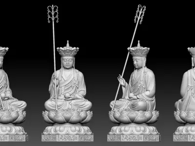 Ksitigarbha  3D print model