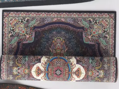 Oriental carpet pack Low-poly 3D model