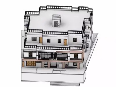 house complete revit project p7 3D model