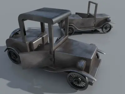 Toys old cars Free 3D model