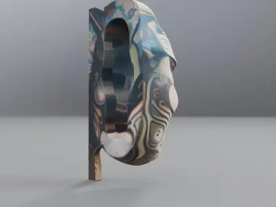 japanese mask 3D model