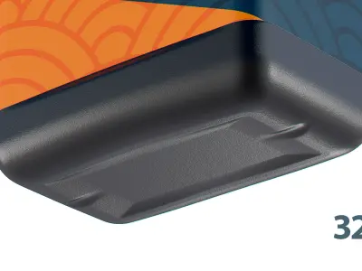 Motor Oil Bottle 32 oz 3D model