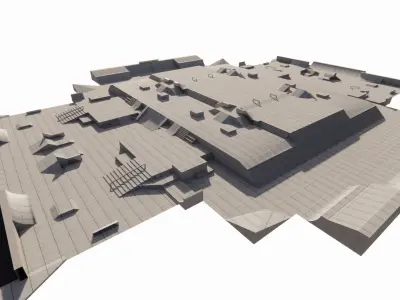 Skatepark-Skate Park PACK 3D model