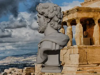 sculpture Griega Low-poly 3D model