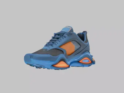 Modern Sporty Sneakers Low-Poly 3D Model Low-poly 3D model