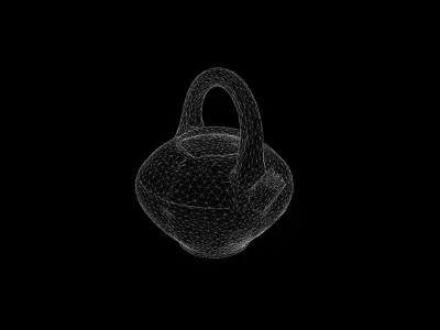 Anydrafts Old teapot 01 Low-poly 3D model