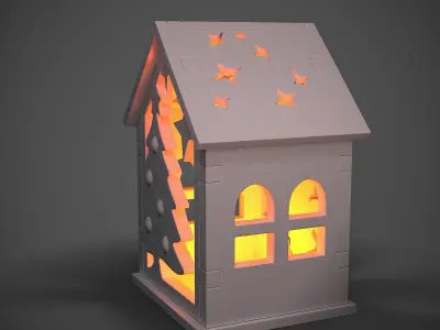 toy Christmas house 3D print model