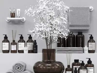 bathroom accessories Vol001 3D model