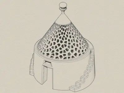 The Trullo - traditional Italian  Apulian home  3D print model