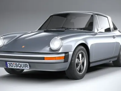 Porsche 911 Targa 1974 3D model