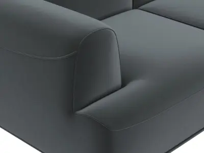 Darren Sectional Set-Smokescreen 3D model