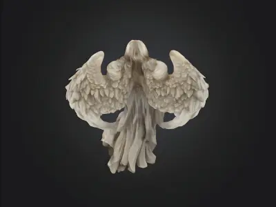 angel statue 3d 3D model