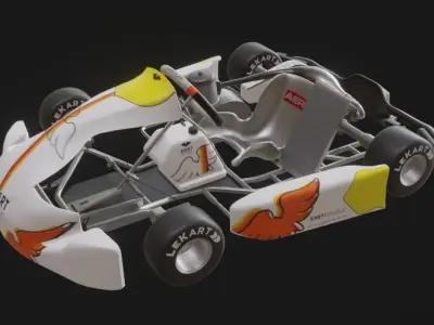 Go Kart  KartRepublic Low-poly 3D model