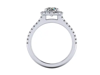 Diamond Fashion Ring R1 3D print model