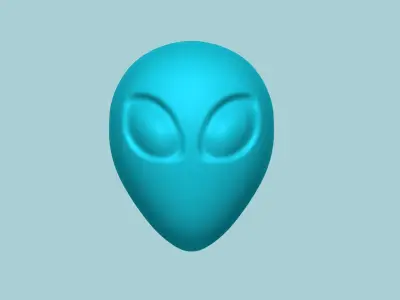 Halloween Molding B01 - Alien - Chocolate Silicone Mold 3D print model