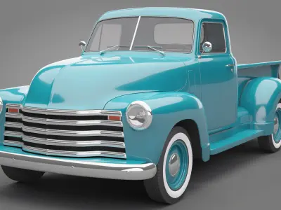 Generic Old Pickup Truck 01 3D model