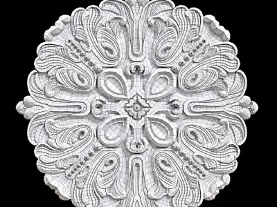 Ceiling Medallion 10 3D model