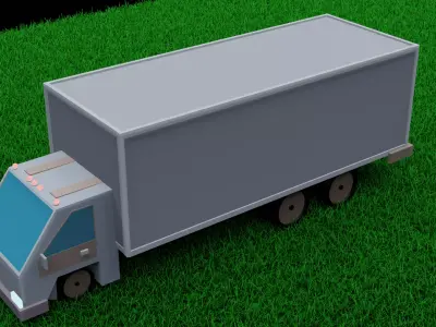 TRUCK Low-poly 3D model