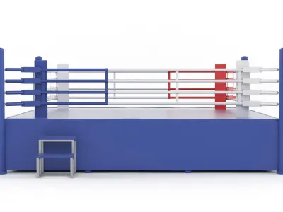 Boxing Ring 3D model 2