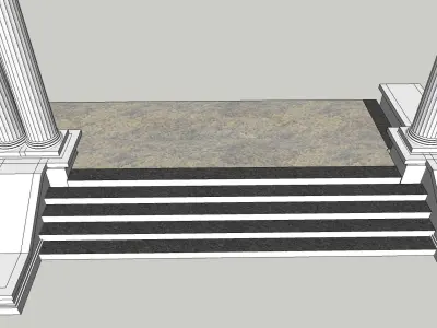 classical columns 3d sketchup model 3D model