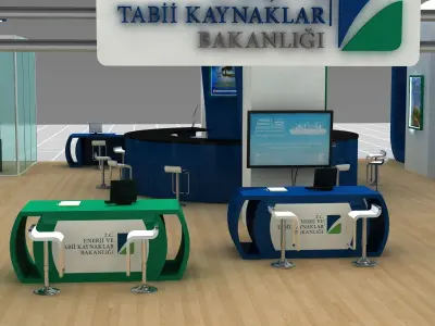 Modern Design Fair Stand 3D model