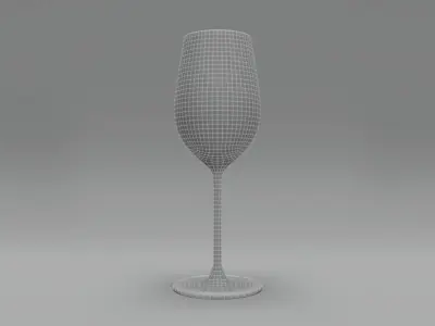 Zinfandel Wine Glass 3D model