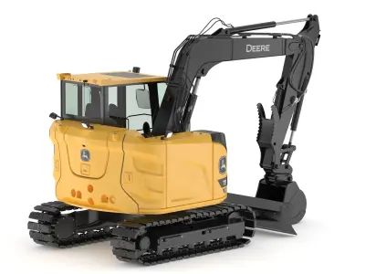 John Deere 75 P-Tier Mid-Size Excavator 3D model