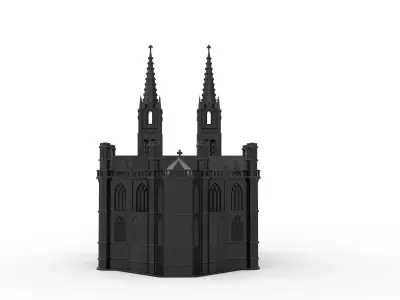Cathedral Basilica of the Immaculate Conception - Denver 3D print model
