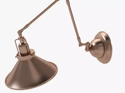 Detail Reed Swing Arm Wall Sconce 3D model