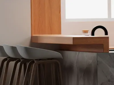Kitchen 3D model get