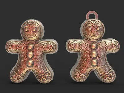 christmas tree cookie decor 3D print model