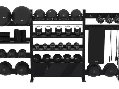 GYM Equipment Rack 3D model