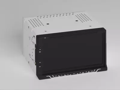 KAR7D Car Audio 7 Inch 2 DIN DVD Player Low-poly 3D model