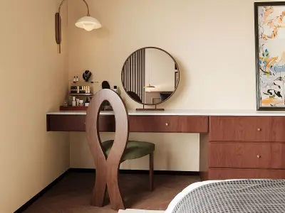 Warm Modern Bedroom 3D model