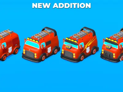 Vehicles Full Pack - Low Poly Cars - 100 Cars Low-poly 3D model