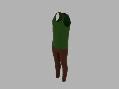 Sport Suit Low-poly 3D model