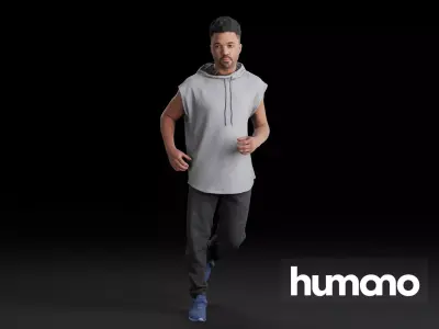 Humano Running Man 0805 3D model