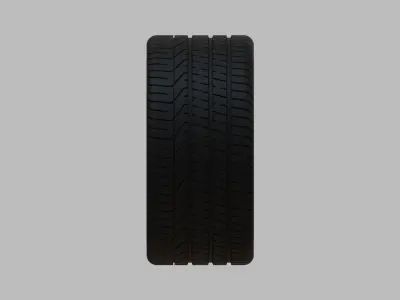 Miniature Enkei PF09 Rim and Tire - 3D Print - No Textures 3D print model