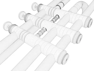 Trumpet model gold 3D model