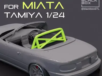 MAZDA MIATA ROLLCAGE For TAMIYA 1-24th MODELKIT 3D print model