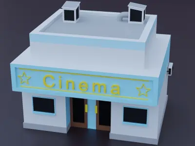 Blocks to City - Low Poly Low-poly 3D model