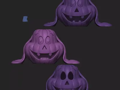 Max the dog grinch pumpkin 3D print model