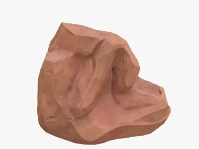  Cartoon rock 3D model