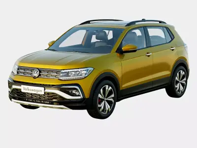 Volkswagen Taigun 2023 GT Plus Spec Low-poly 3D model