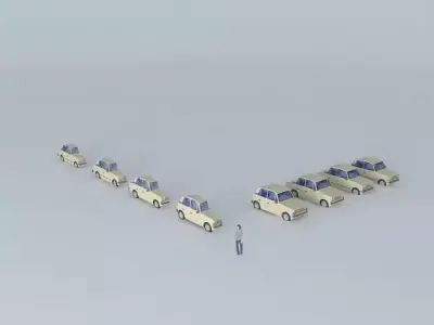 Fictional Eastern Europe car evolution Free 3D model