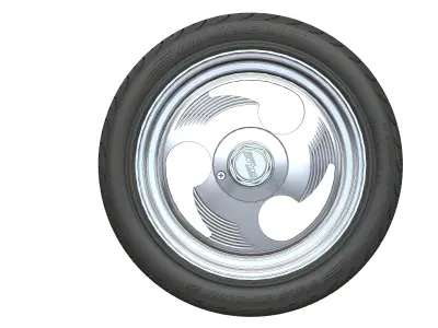 Wheels  HRBB Deuce Ninja 3sp 18inch for your scale model 3D print model