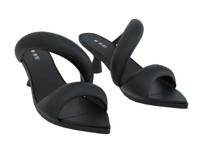 JW PEI Sara Mule Sandals Low-poly 3D model