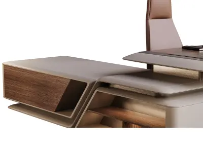 BOSS luxury Executive Office Table H 09 3D model