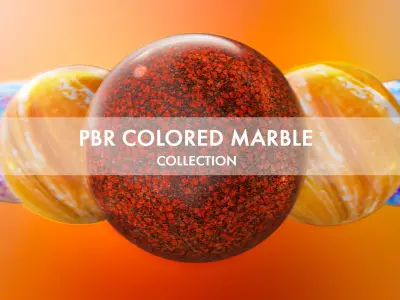 PBR Colored Marble Collection Texture