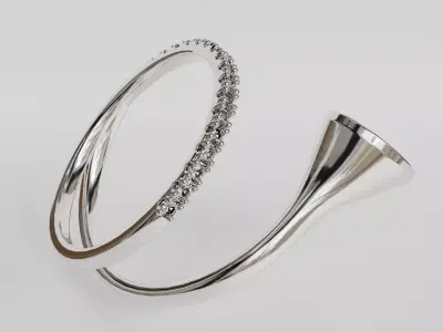 spiral ring 3D print model